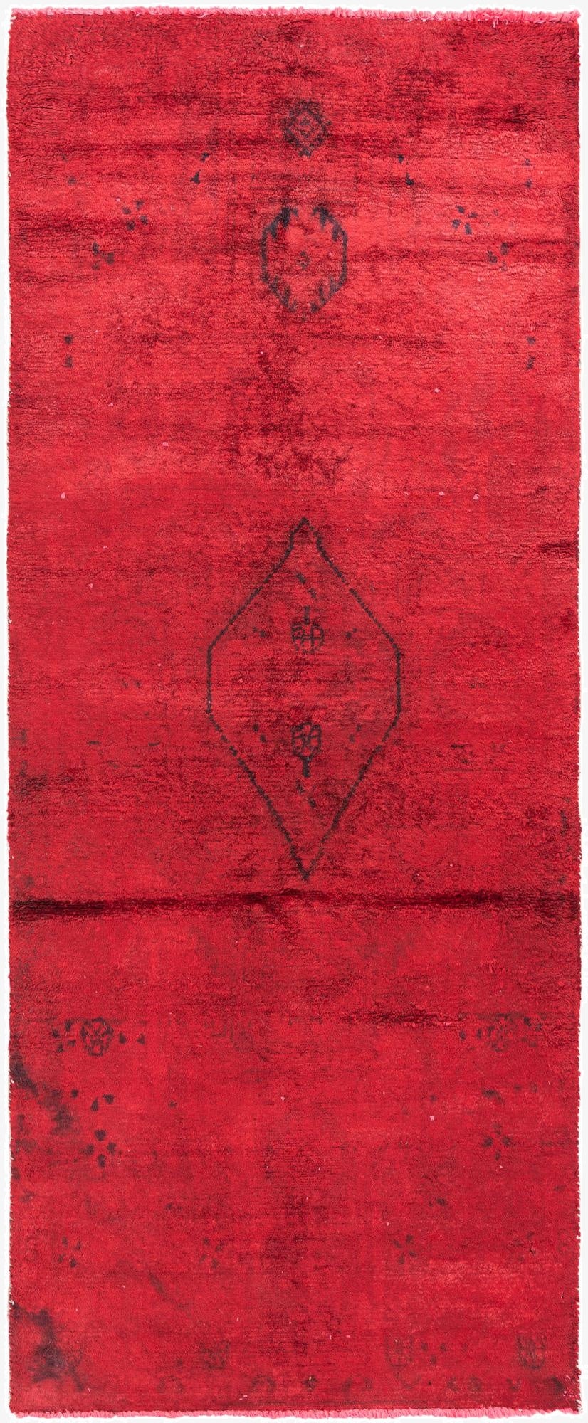 3' x 7' 5  Hand Knotted Ultra Vintage Persian Wool Runner Rug