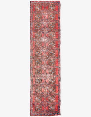 2' 3 x 8' 7 Hand Knotted Ultra Vintage Persian Wool Runner Rug