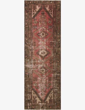 3' x 9' 2 Hand Knotted Ultra Vintage Persian Wool Runner Rug