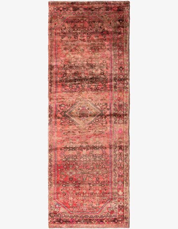 3' 9 x 10' 5 Hand Knotted Ultra Vintage Persian Wool Runner Rug