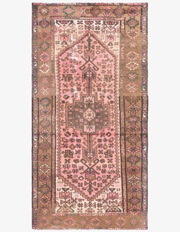 3' 2 x 6' 3 Hand Knotted Ultra Vintage Persian Wool Runner Rug