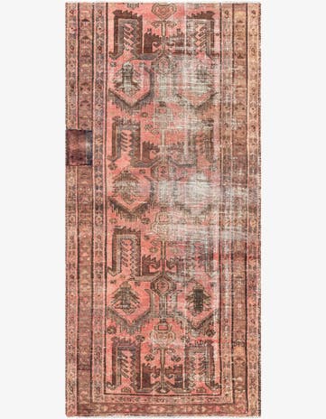 3' 6 x 7' 6 Hand Knotted Ultra Vintage Persian Wool Runner Rug