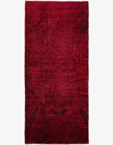 3' 9 x 8' 6 Hand Knotted Ultra Vintage Persian Wool Runner Rug