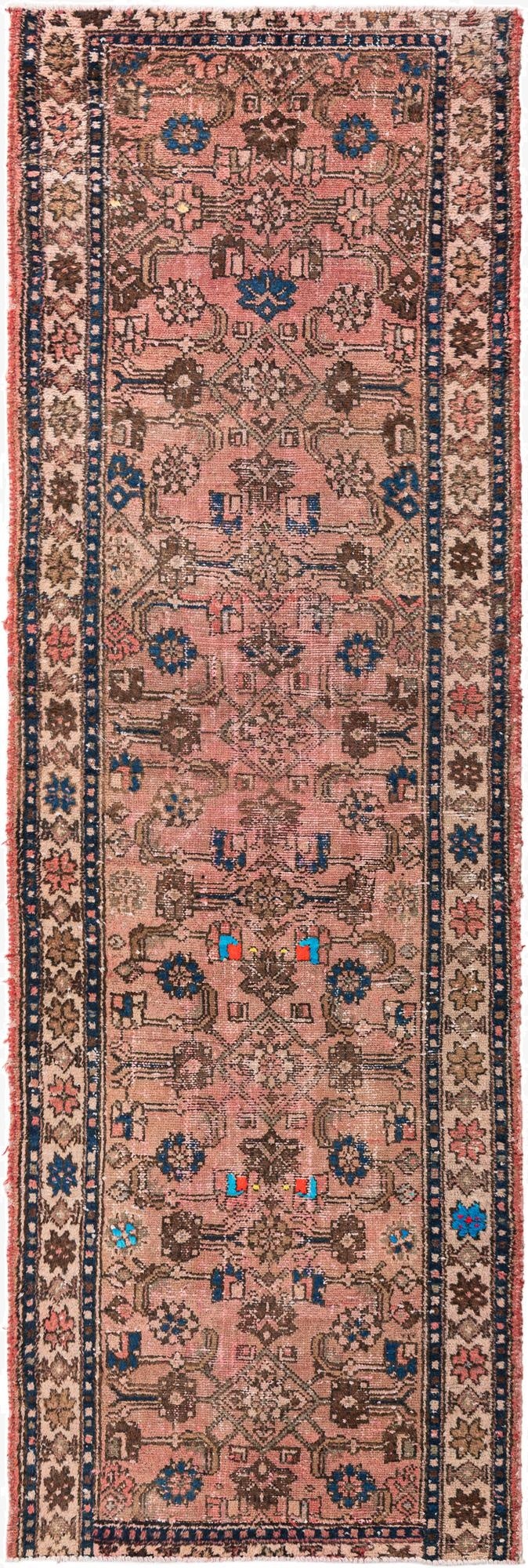 Primary image 3' 5 x 10'  Hand Knotted Ultra Vintage Persian Wool Runner Rug