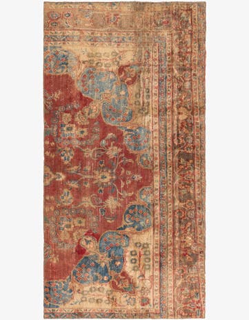 3' 1 x 6' Hand Knotted Ultra Vintage Persian Wool Runner Rug