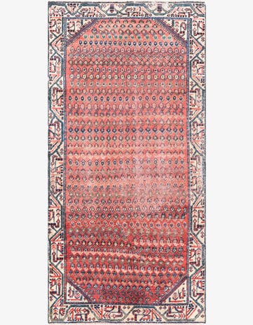 3' 3 x 6' 10 Hand Knotted Ultra Vintage Persian Wool Runner Rug