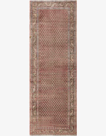 3' 6 x 10' Hand Knotted Ultra Vintage Persian Wool Runner Rug