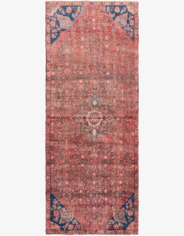 3' 9 x 10' Hand Knotted Ultra Vintage Persian Wool Runner Rug