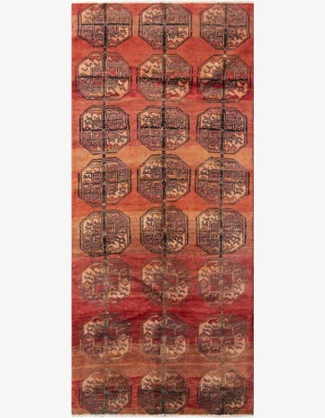 3' 3 x 7' 5 Hand Knotted Ultra Vintage Persian Wool Runner Rug