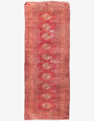 2' 10 x 7' 3 Hand Knotted Ultra Vintage Persian Wool Runner Rug