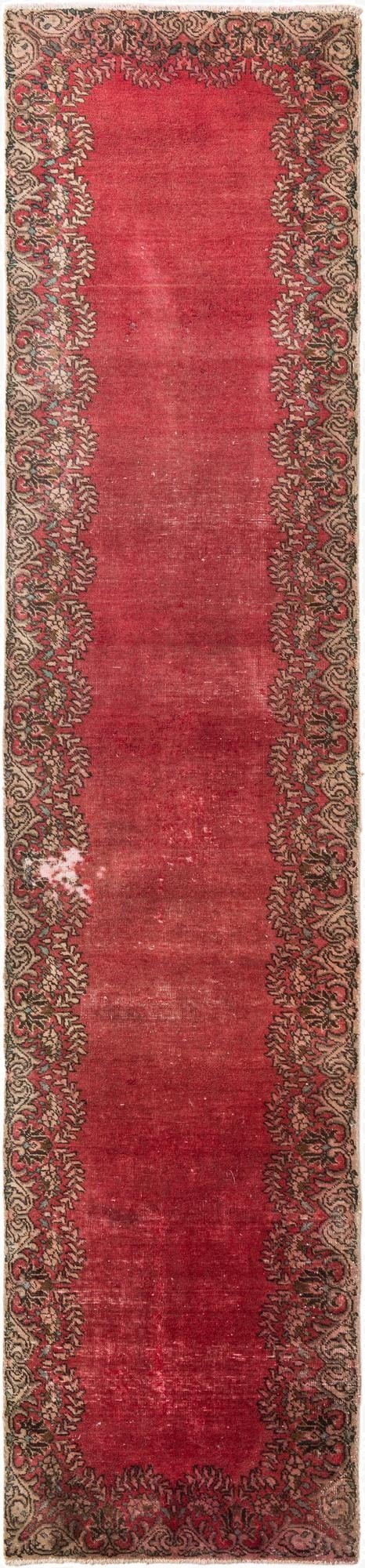 2' 9 x 12' 4  Hand Knotted Ultra Vintage Persian Wool Runner Rug