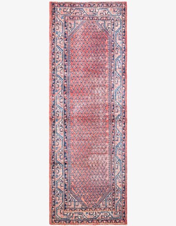 3' 7 x 10' 5 Hand Knotted Ultra Vintage Persian Wool Runner Rug