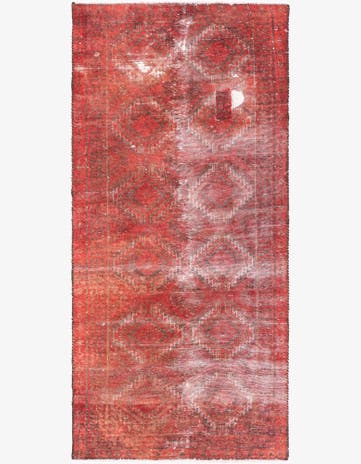 2' 8 x 5' 7 Hand Knotted Ultra Vintage Persian Wool Runner Rug