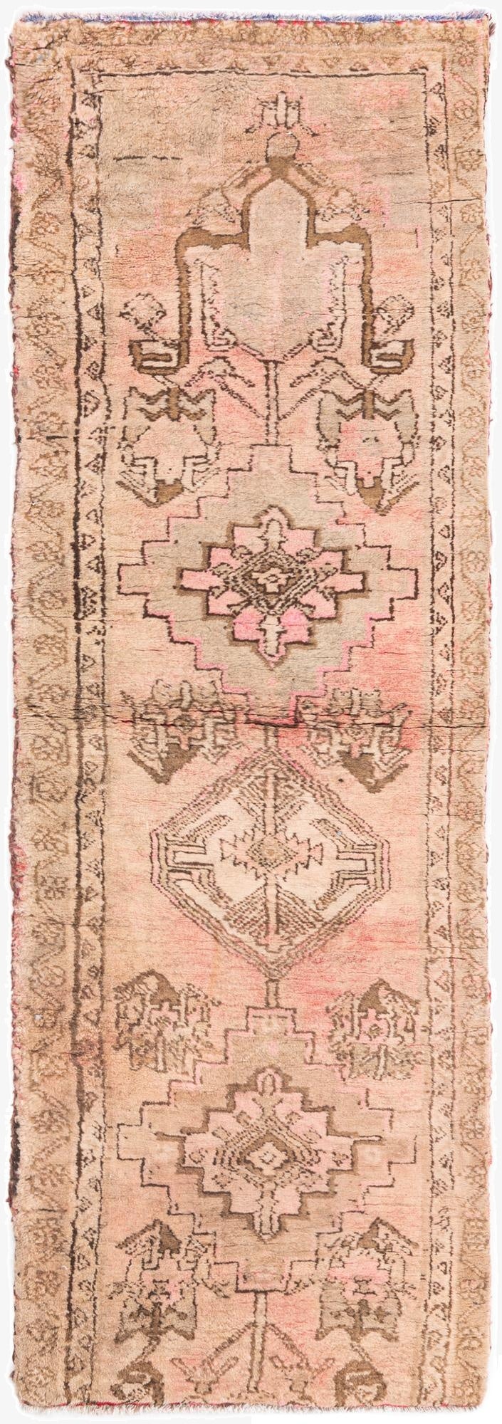 Primary image 2' 3 x 7' 2  Hand Knotted Ultra Vintage Persian Wool Runner Rug