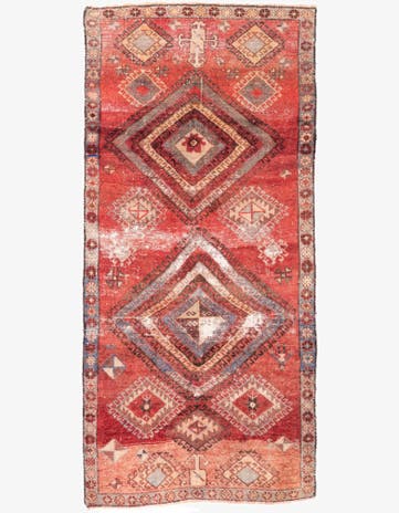 3' 3 x 6' 9 Hand Knotted Ultra Vintage Persian Wool Runner Rug