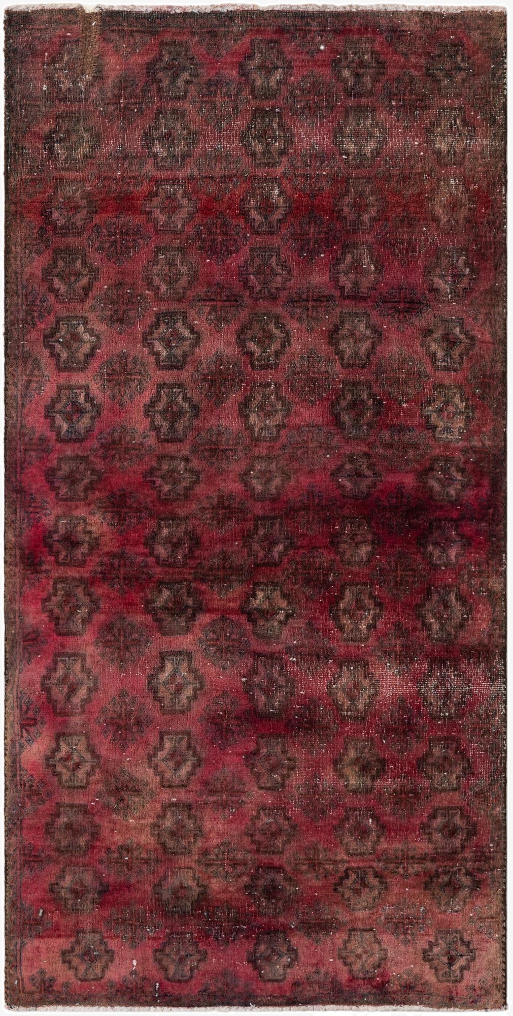 3' x 6' 2  Hand Knotted Ultra Vintage Persian Wool Runner Rug