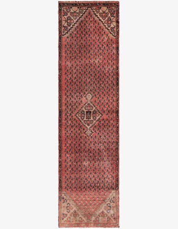 2' 6 x 9' 8 Hand Knotted Ultra Vintage Persian Wool Runner Rug