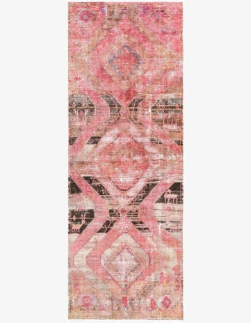 3' 1 x 8' 5 Hand Knotted Ultra Vintage Persian Wool Runner Rug