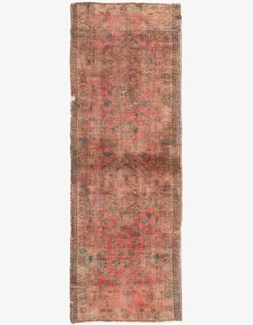 3' 2 x 9' 2 Hand Knotted Ultra Vintage Persian Wool Runner Rug