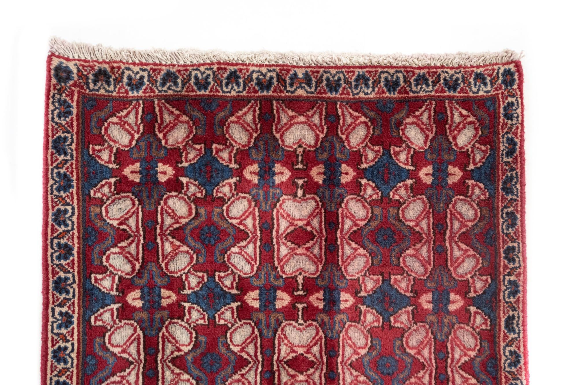 2' 5 x 8' 11 Hand Knotted Veramin Persian Runner Rug