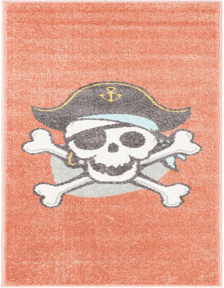 Detail image of 2' 2 x 6' 1 Pirate Whimsy Kids Runner Rug