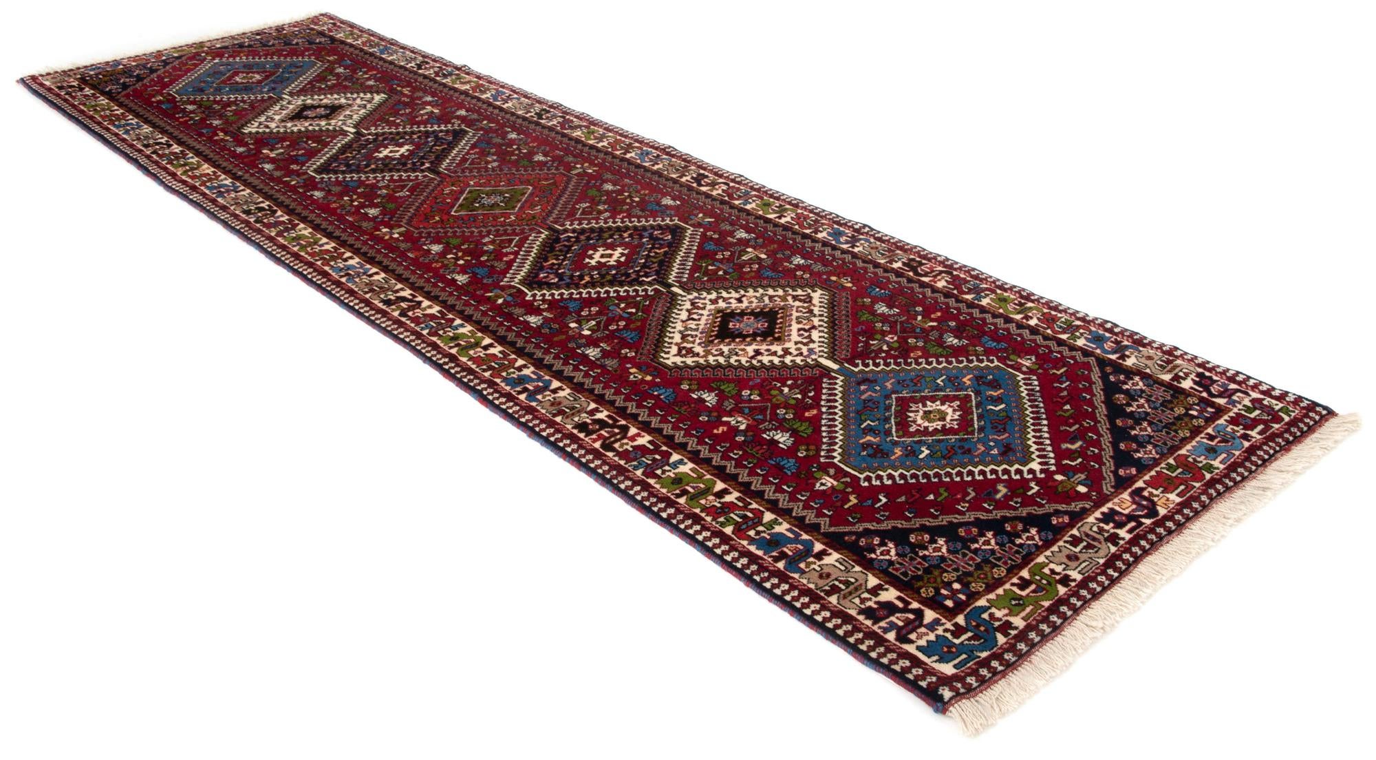 90cm x 290cm anudado a mano Yalameh Alfombra Persa Lana Pasillera
