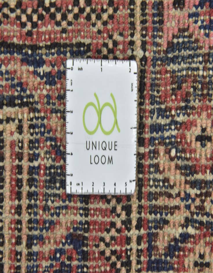 Detail image of 3' 9 x 9' 9  Hand Knotted Zanjan Persian Wool Runner Rug