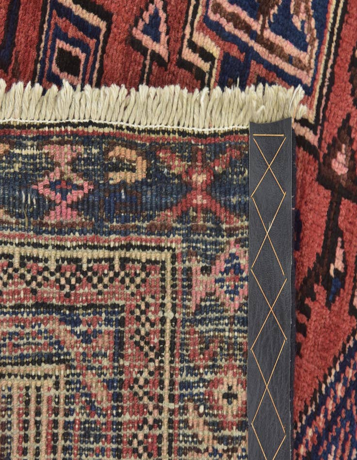 Detail image of 3' 9 x 9' 9  Hand Knotted Zanjan Persian Wool Runner Rug