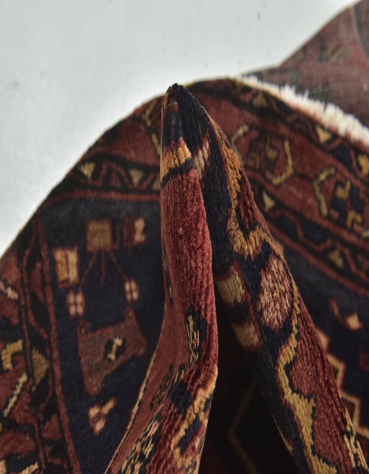 Detail image of 3' 6 x 9' 3 Hand Knotted Zanjan Persian Wool Runner Rug