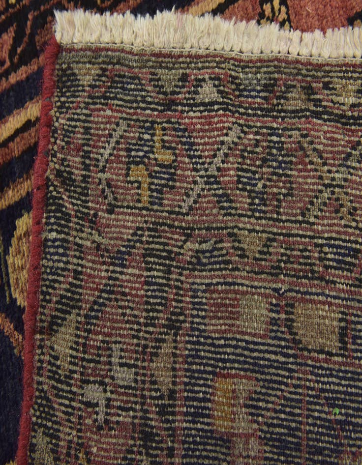 Detail image of 3' 6 x 9' 3 Hand Knotted Zanjan Persian Wool Runner Rug