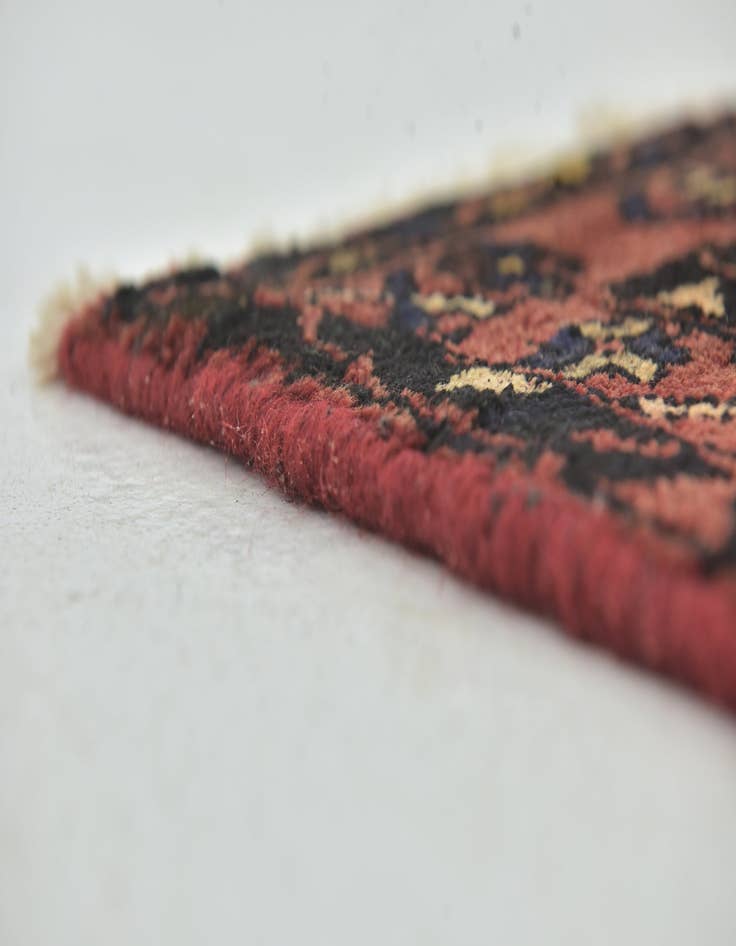 Detail image of 3' 6 x 9' 3 Hand Knotted Zanjan Persian Wool Runner Rug