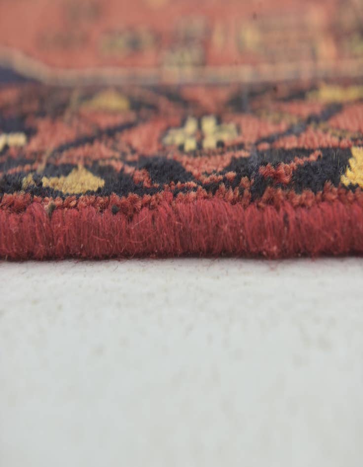 Detail image of 3' 6 x 9' 3 Hand Knotted Zanjan Persian Wool Runner Rug