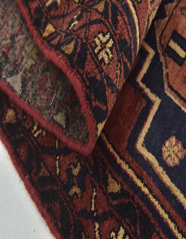 Detail image of 3' 6 x 9' 3 Hand Knotted Zanjan Persian Wool Runner Rug