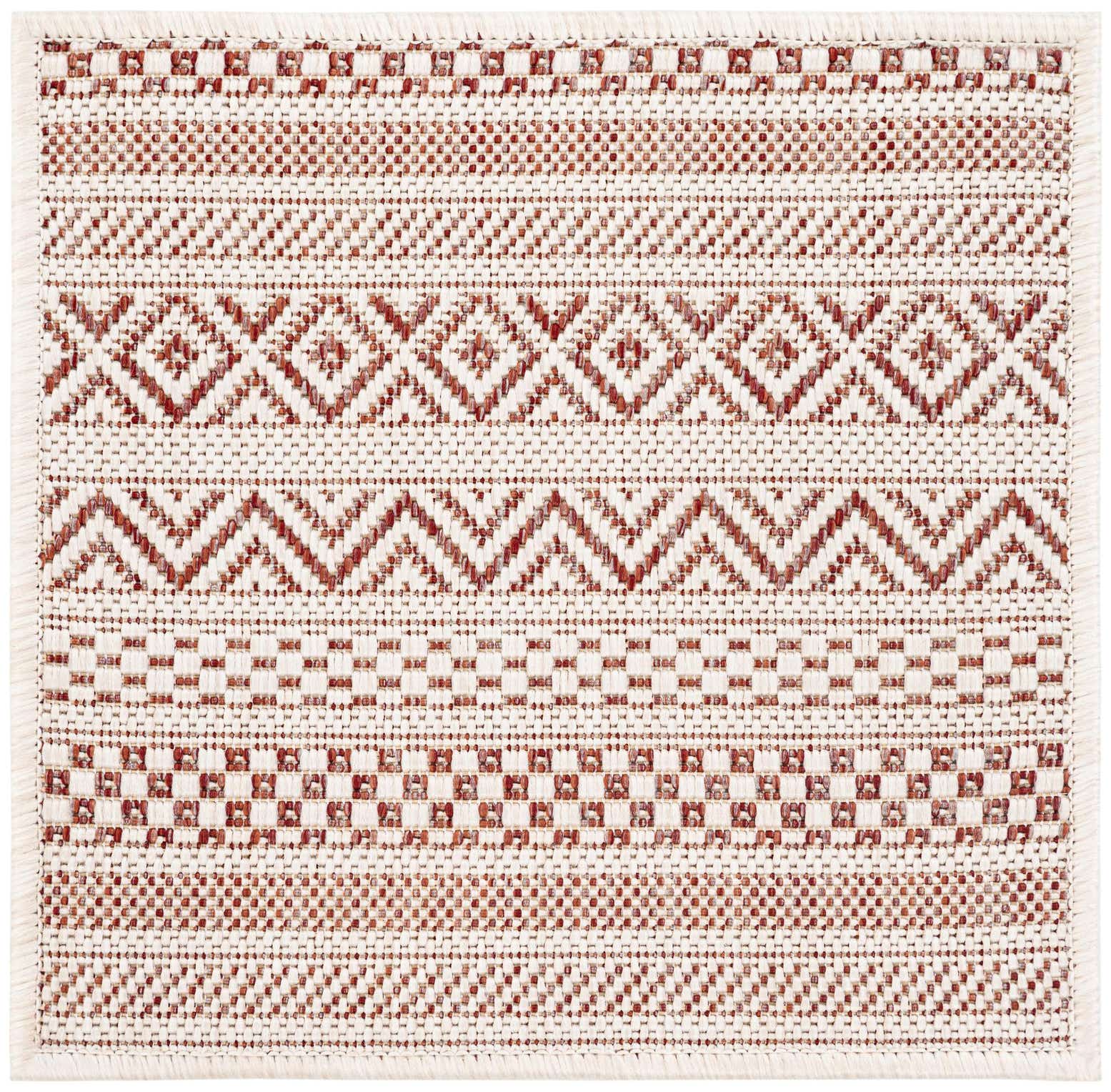 1' 4 x 1' 4 Easy-Clean Ribbon Indoor / Outdoor Sample Rug