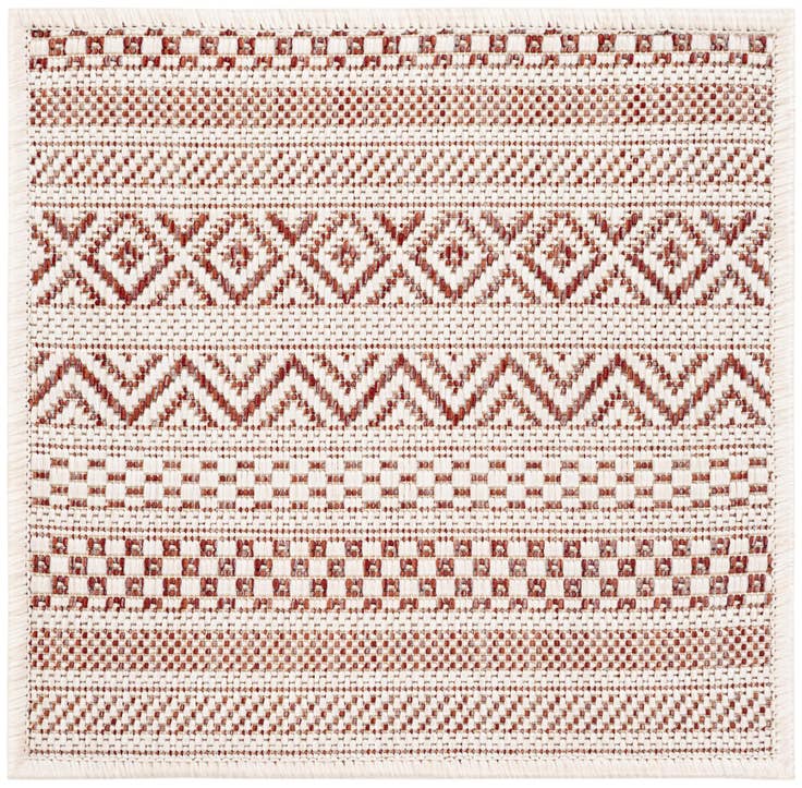 Detail image of 1' 4 x 1' 4 Easy-Clean Ribbon Indoor / Outdoor Sample Rug