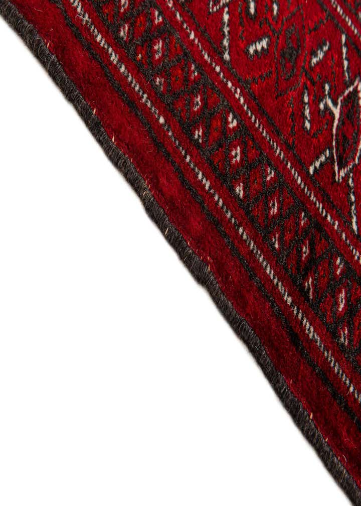 2' 7 x 3' 4 Hand Knotted Afghan Akhche Wool Square Rug