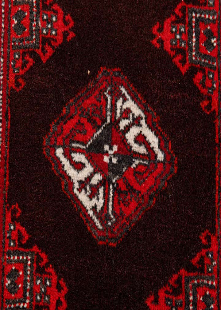 2' 7 x 3' 4 Hand Knotted Afghan Akhche Wool Square Rug
