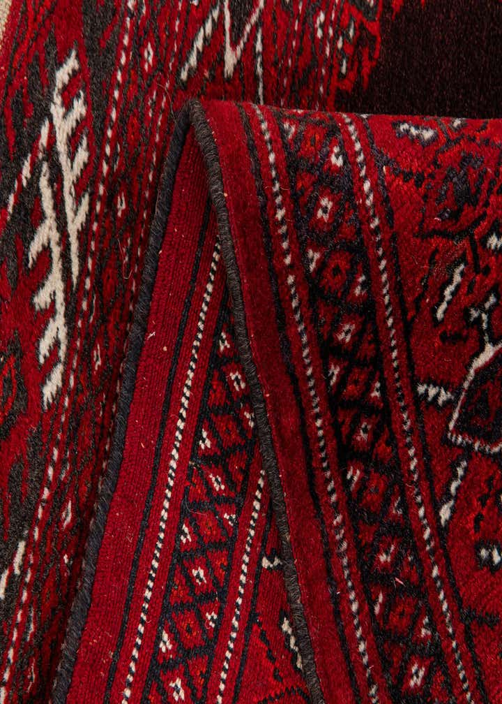 2' 7 x 3' 4 Hand Knotted Afghan Akhche Wool Square Rug