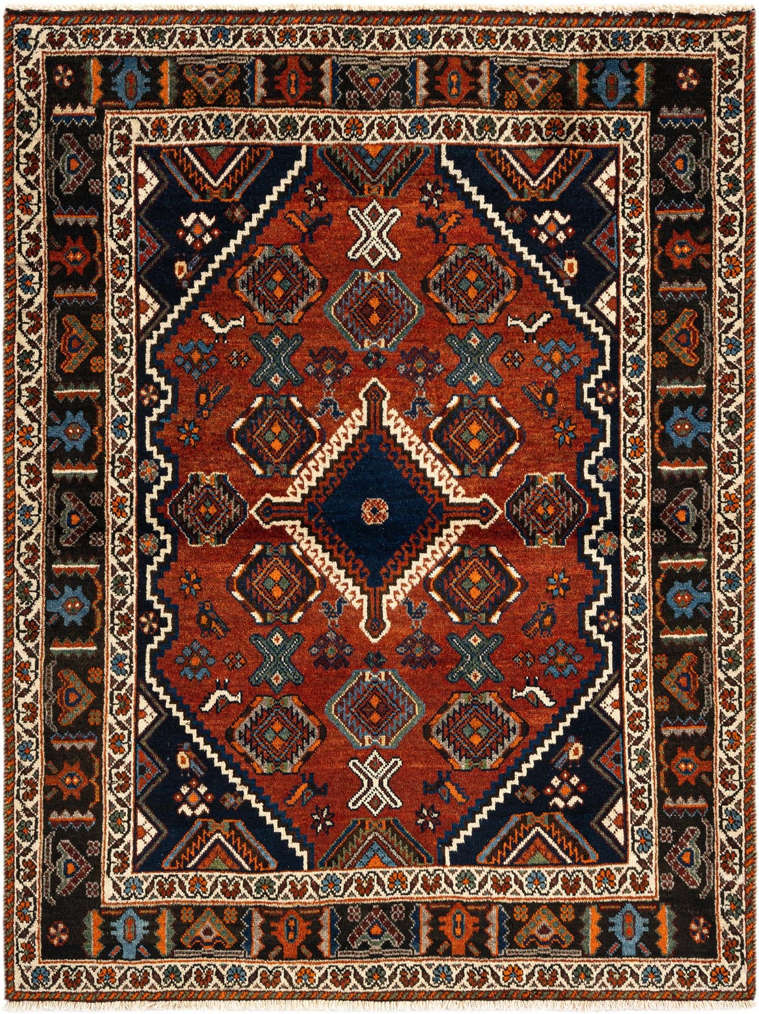 3' 11 x 5' 2 Afshar Square Rug