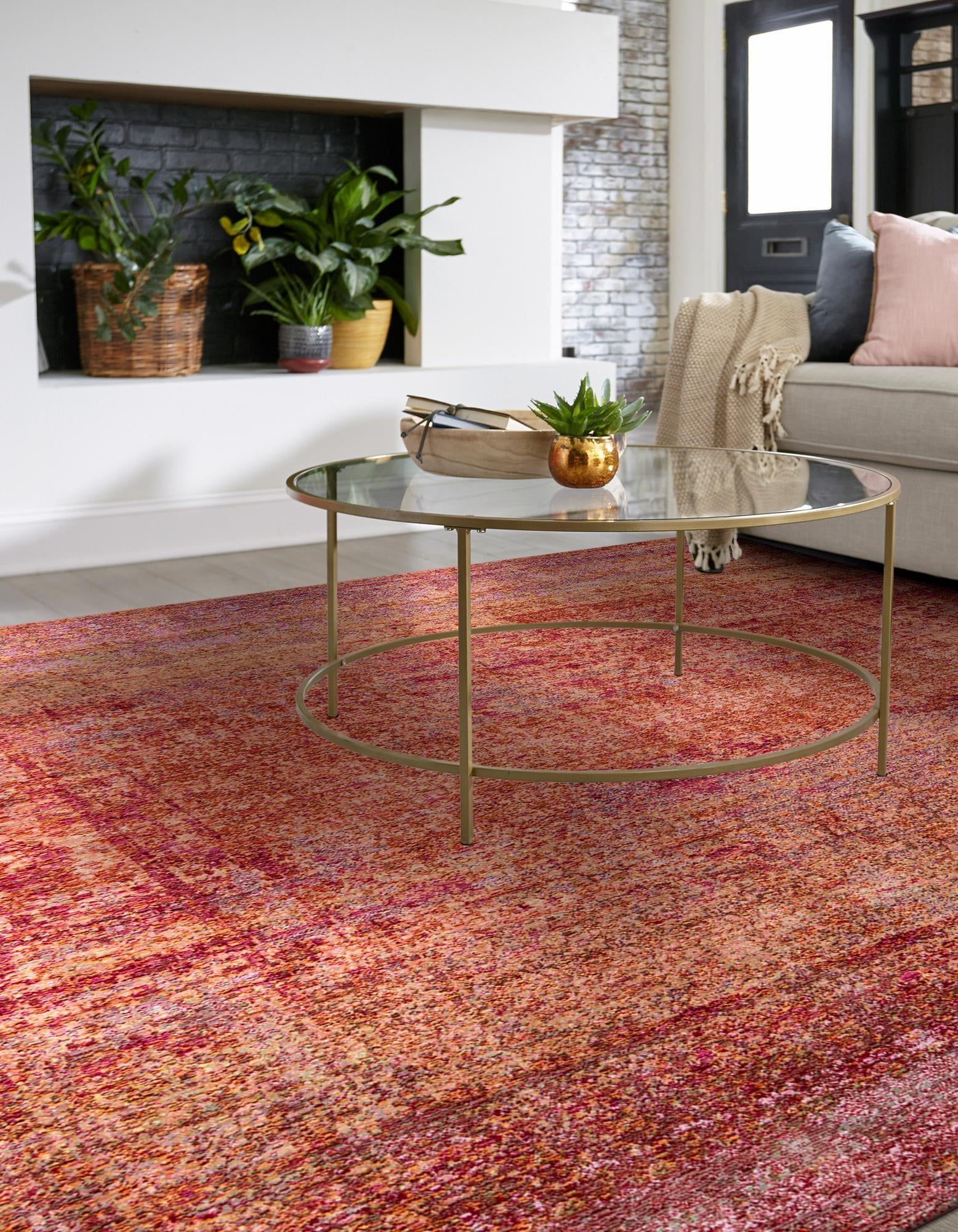 8' x 8' Aqua Square Rug