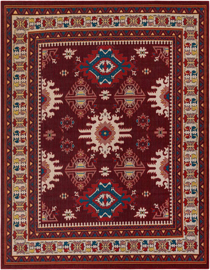 Detail image of 10' x 10' Easy-Clean Baja Indoor / Outdoor Square Rug