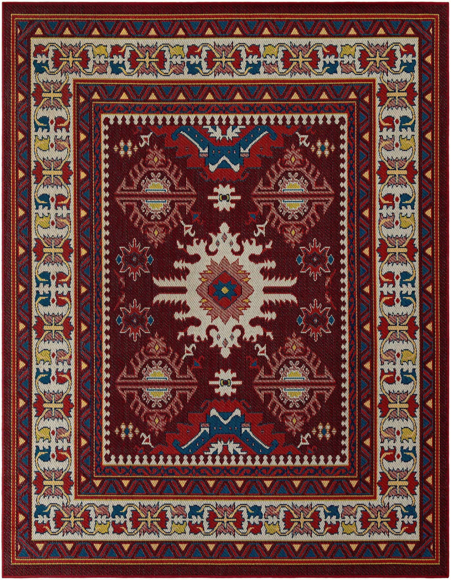7' 10 x 7' 10 Easy-Clean Baja Indoor / Outdoor Square Rug