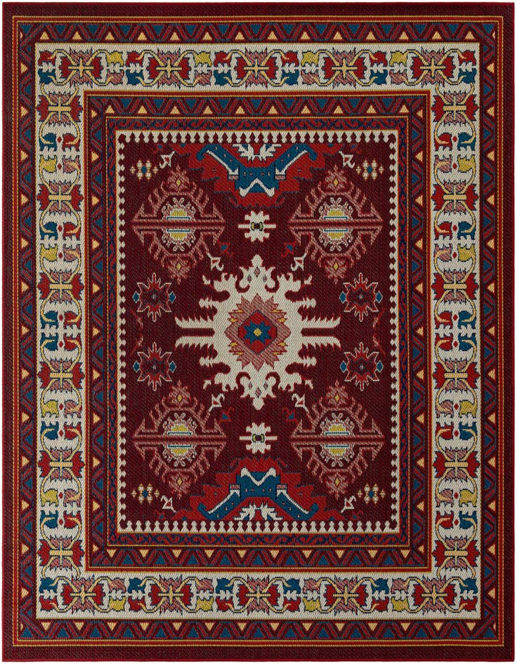 Detail image of 7' 10 x 7' 10 Easy-Clean Baja Indoor / Outdoor Square Rug