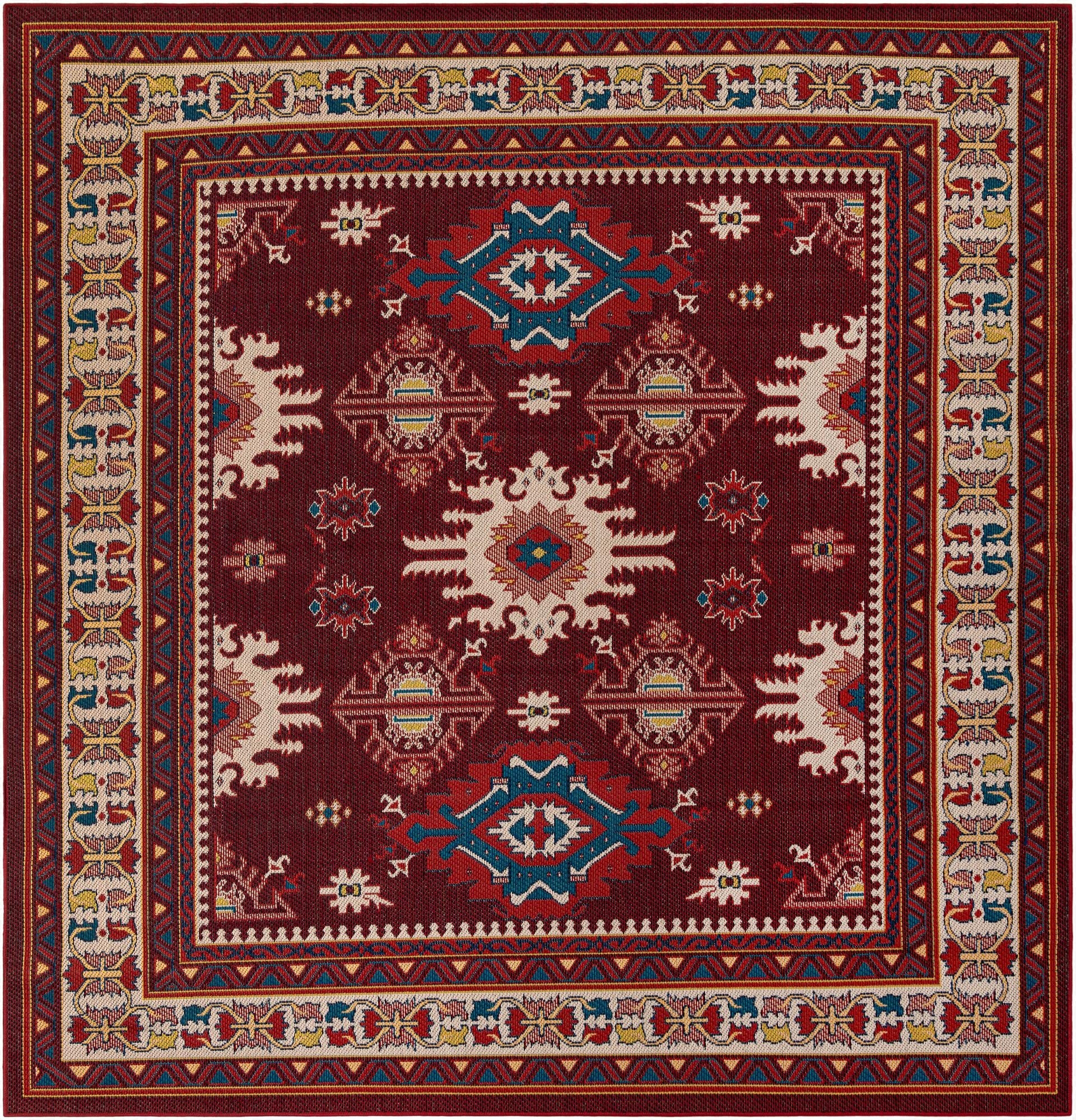 Primary image 10' x 10'  Washable Baja Indoor / Outdoor Square Rug