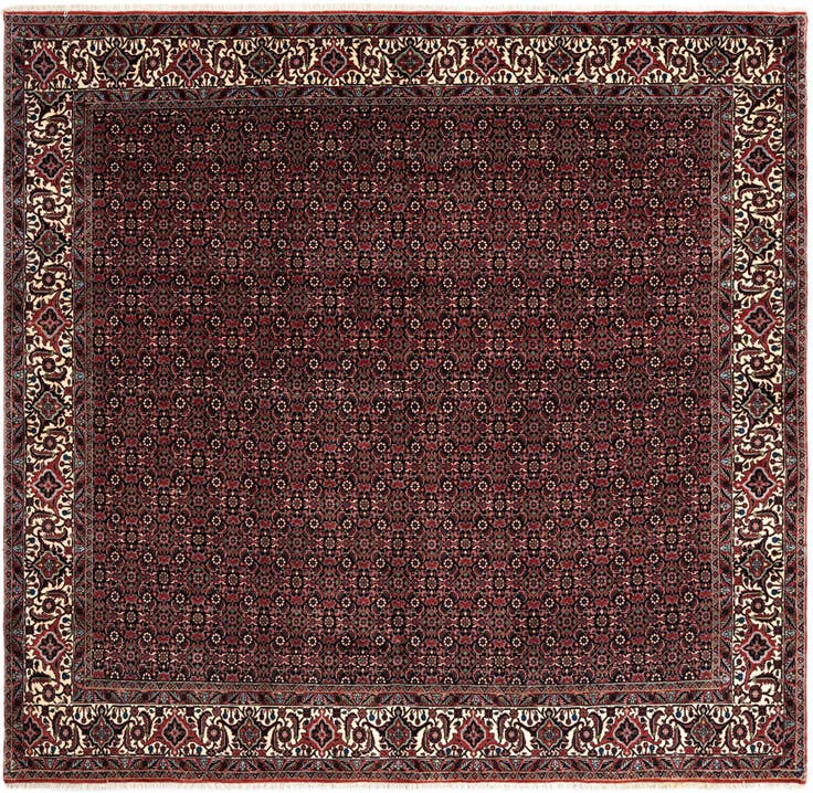 Detail image of 8' x 8' 3 Bidjar Wool Square Rug