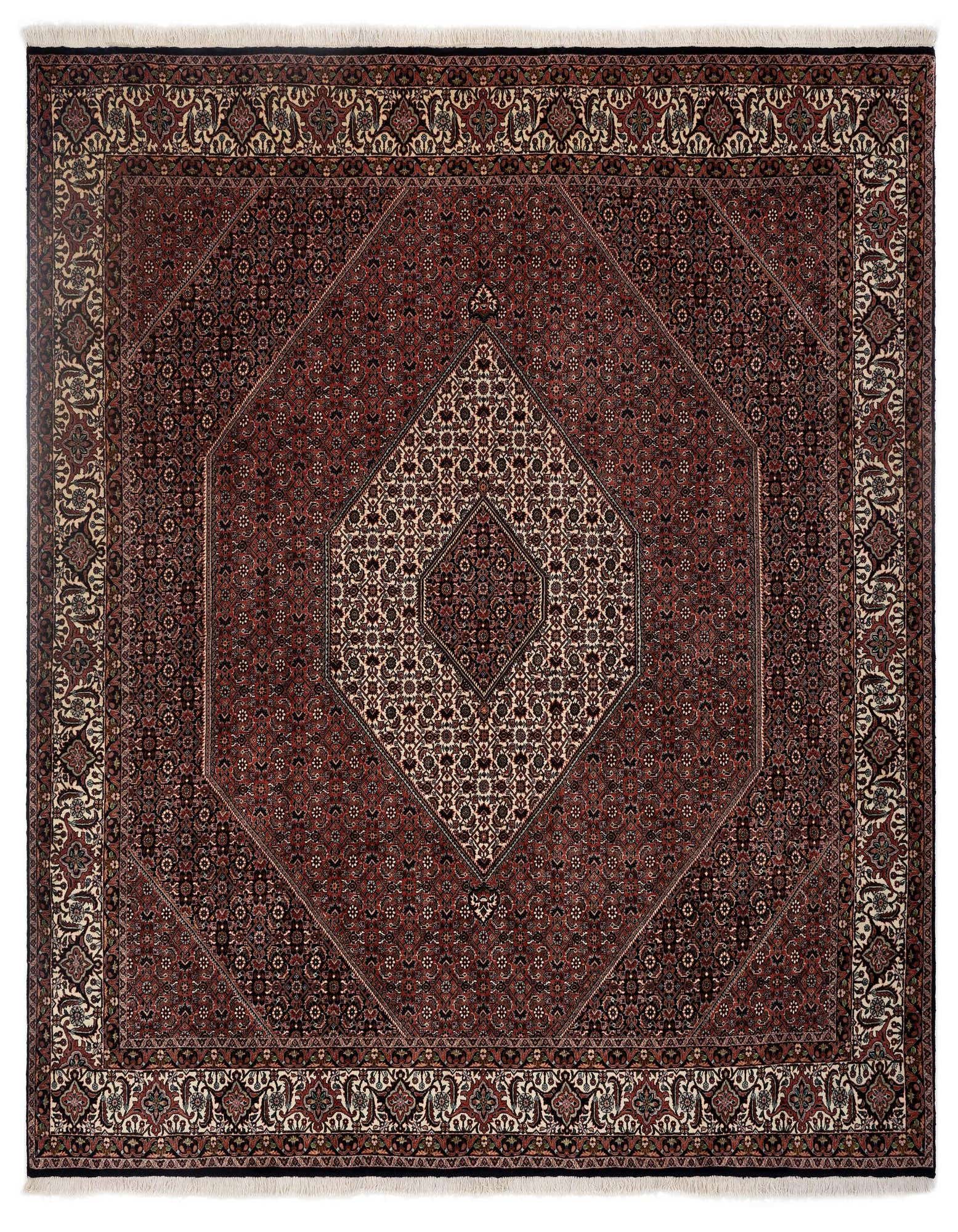 8' 3 x 8' 4 Hand Knotted Bidjar Persian Wool Square Rug