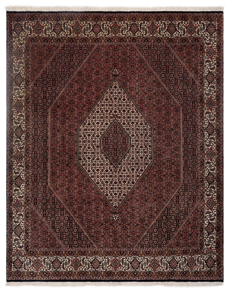 Detail image of 8' 3 x 8' 4 Hand Knotted Bidjar Persian Wool Square Rug