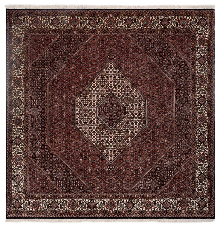 Detail image of 8' 3 x 8' 4 Hand Knotted Bidjar Persian Wool Square Rug