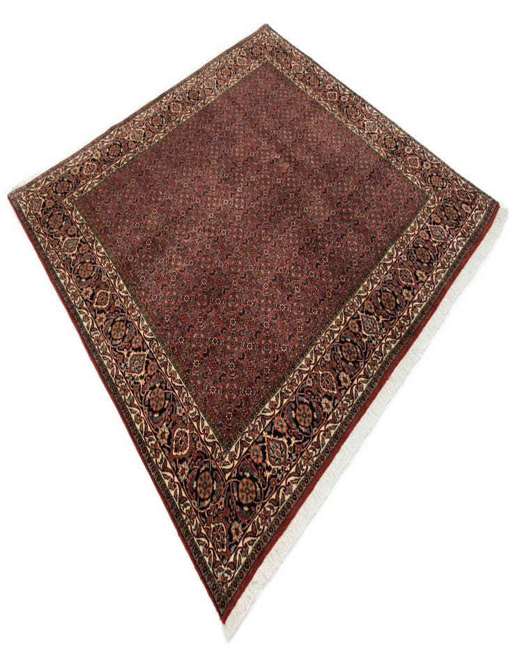 Detail image of 6' 4 x 6' 10 Bidjar With Silk Square Rug