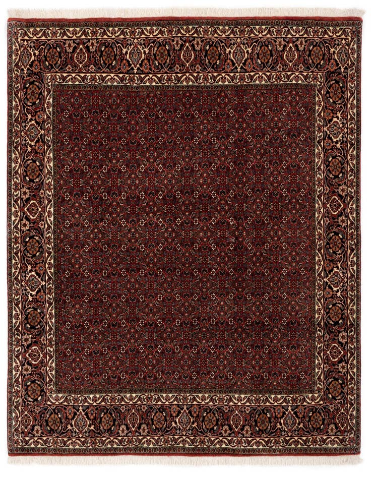 Detail image of 6' 4 x 6' 10 Bidjar With Silk Square Rug